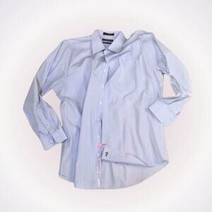 Joseph A Bank Striped Button Down Shirt | Sz 16.5